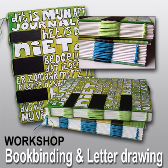 Live workshop: Bookbinding & letterdrawing